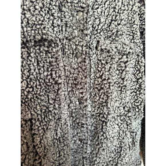 Thread & Supply Wubby Sherpa Jacket Women’s Sz S Frosted Charcoal Cozy Soft NWT - Picture 7 of 10